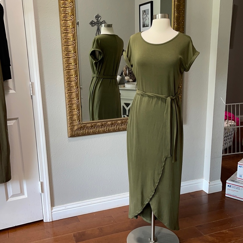 Olive Green Maxi Dress